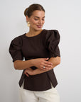 Simona top - Brown