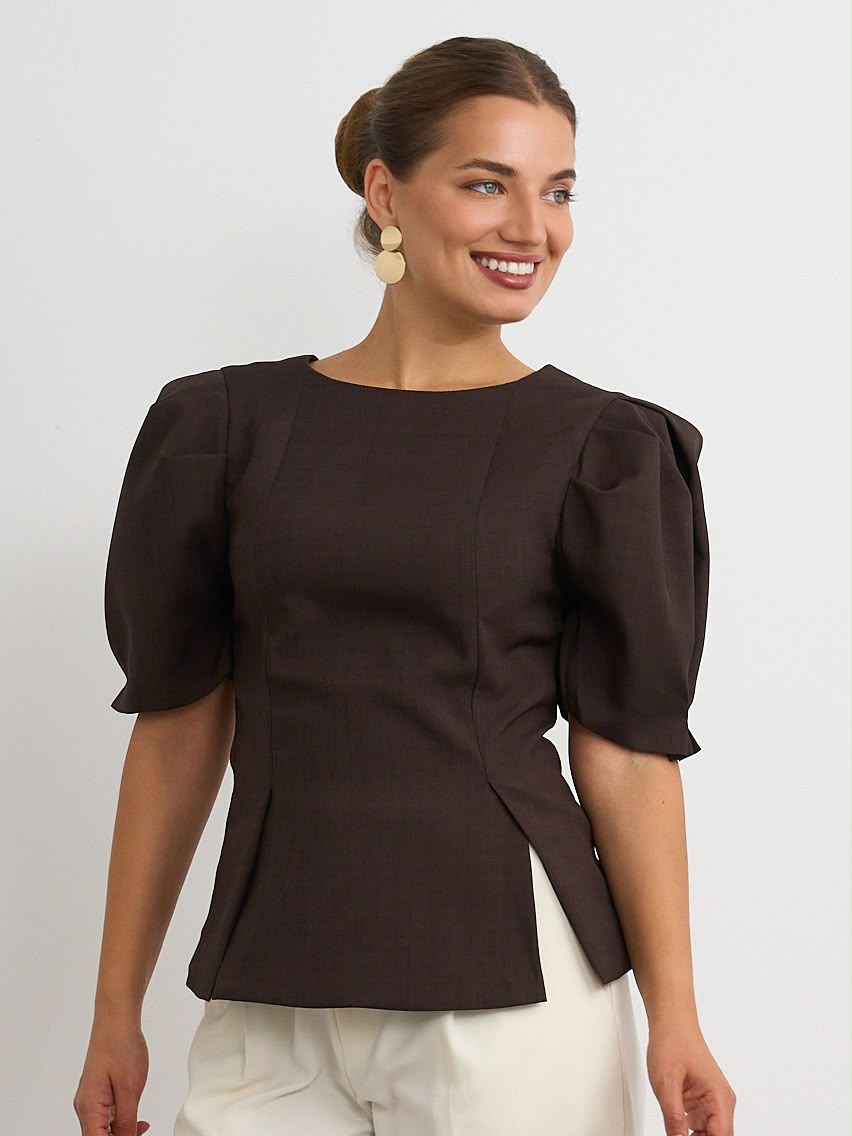 Simona top - Brown