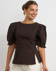 Simona top - Brown
