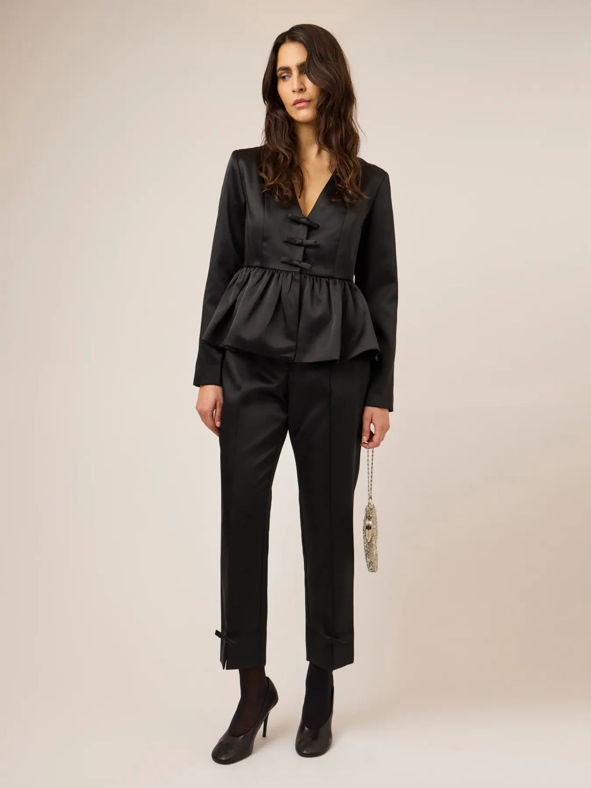 Vantis satin bow jacket