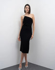 Lunar Strap Dress - Black
