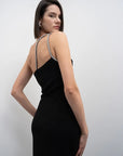 Lunar Strap Dress - Black
