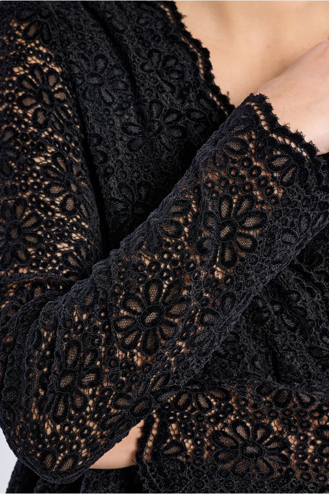 Lily Lace Top - Black