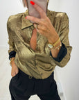 Morissa metallic gold shirt