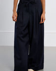 Chiara Wide Trousers - Navy