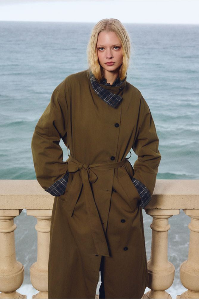 Sophie belted trench coat