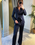 Reeva Blazer & Trousers - Navy