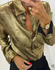 Morissa metallic gold shirt