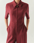 Valery Jumpsuit - Burgundy