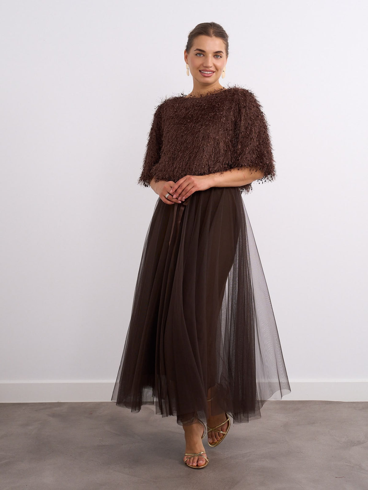 Beata top - Brown