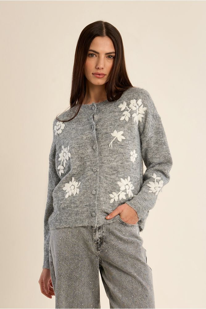 Jameel Knit Cardgian - Grey