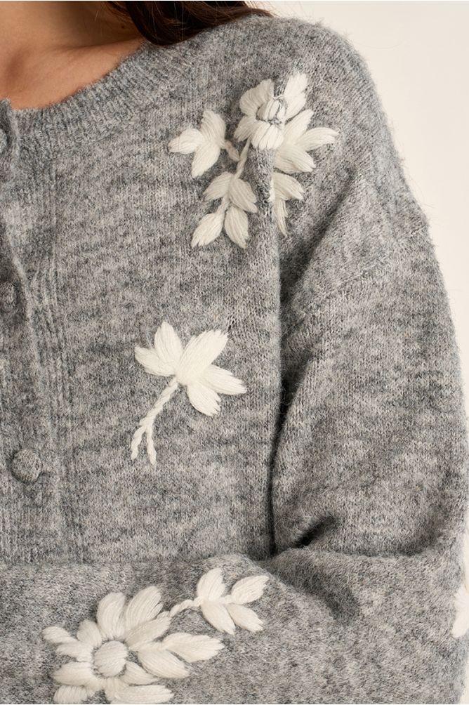 Jameel Knit Cardgian - Grey