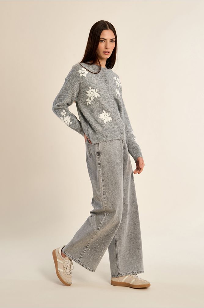 Jameel Knit Cardgian - Grey