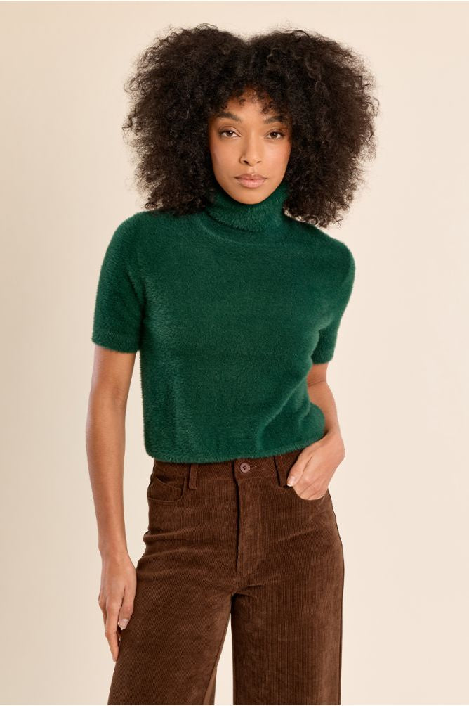 Holly fluffy polo neck - Green