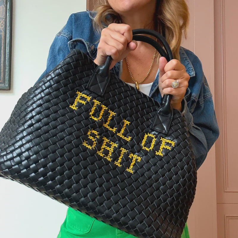 Vegan Full of Shit bag - Yellow