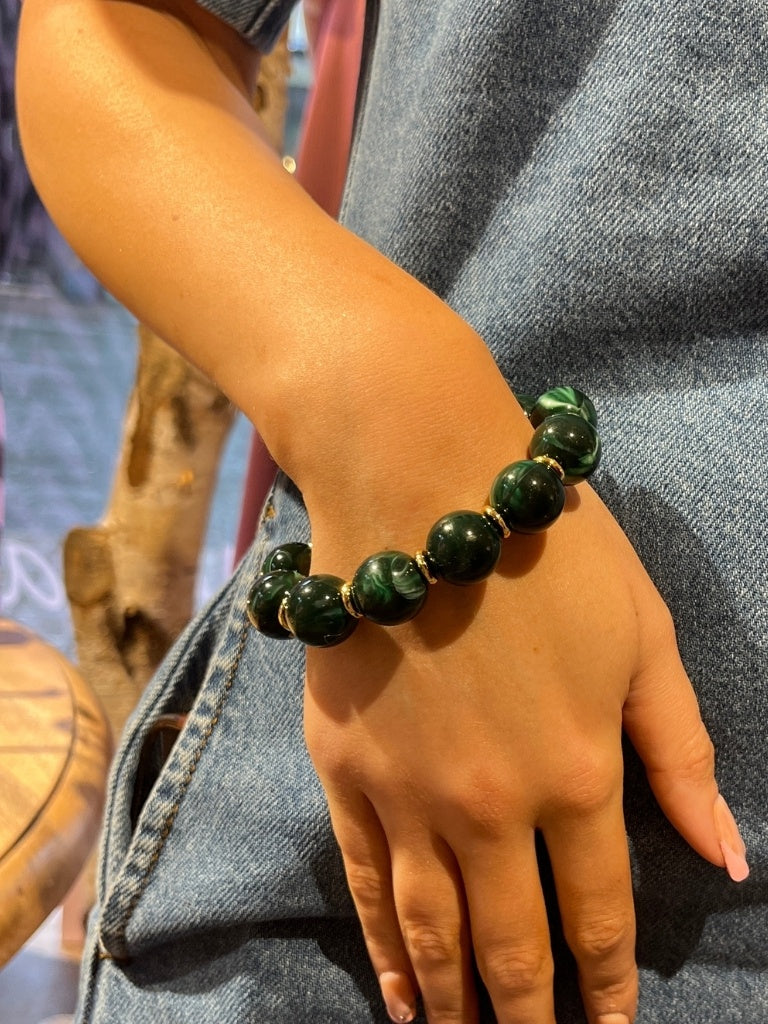 Beaded bracelet - Green