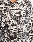 Hawaii Print Shirt - Black