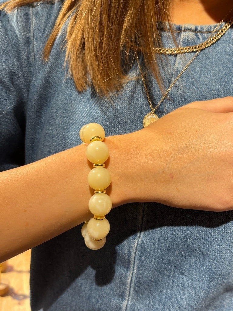 Beaded bracelet - Ivory
