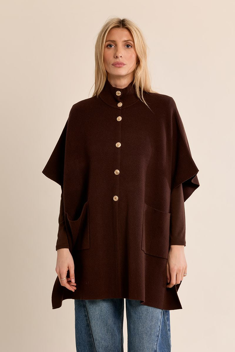 Gabi knitted cape