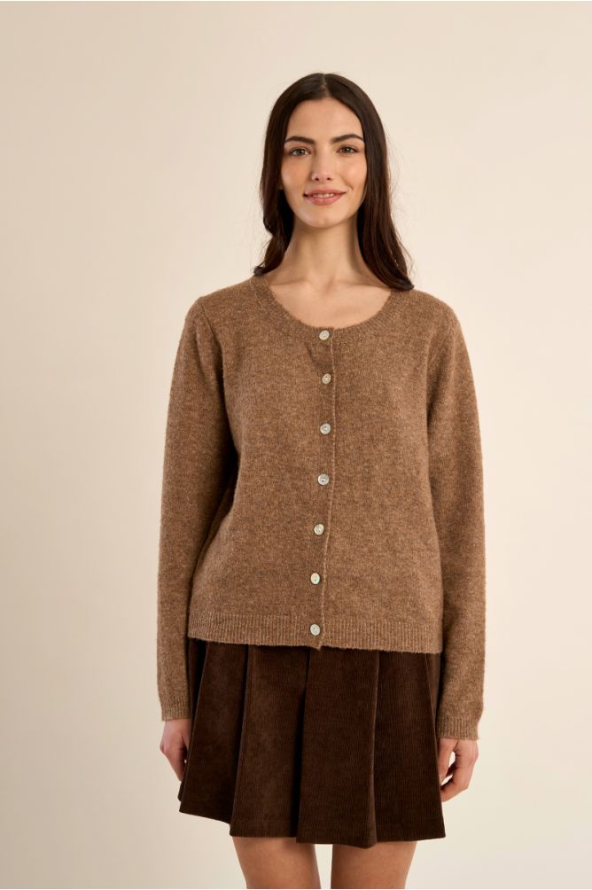 Freya Knit Cardigan - Camel