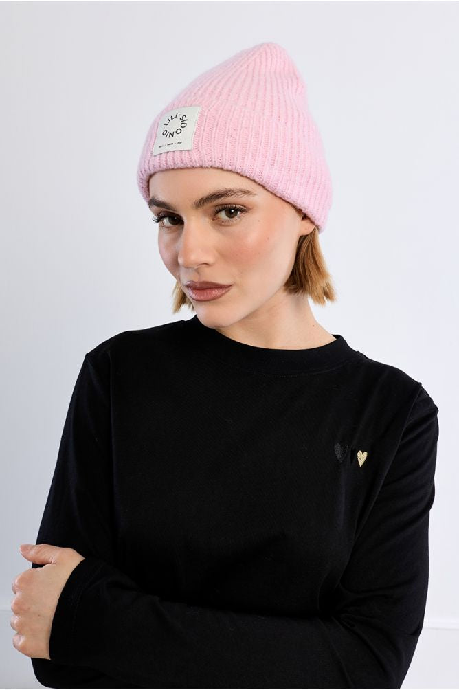 Lili beanie hat - Light pink
