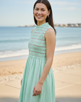 Locy Stripe Dress - Green