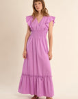 Leandra Midi Dress - Lilac