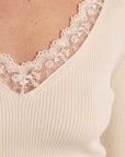 Titan Lace Top - Cream