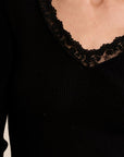 Titan Lace Top - Black