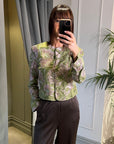 Mallemic beaded jacket - green