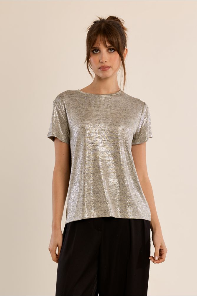 Ulia Metallic T - Beige