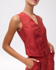 Montesco Waistcoat - Rust