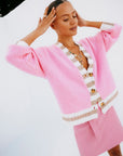 Pink sadie cardigan