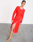 Sydney wrap dress red/pink