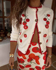 Tomato Embroidered Cardigan