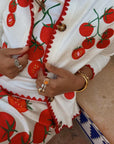 Tomato Embroidered Cardigan