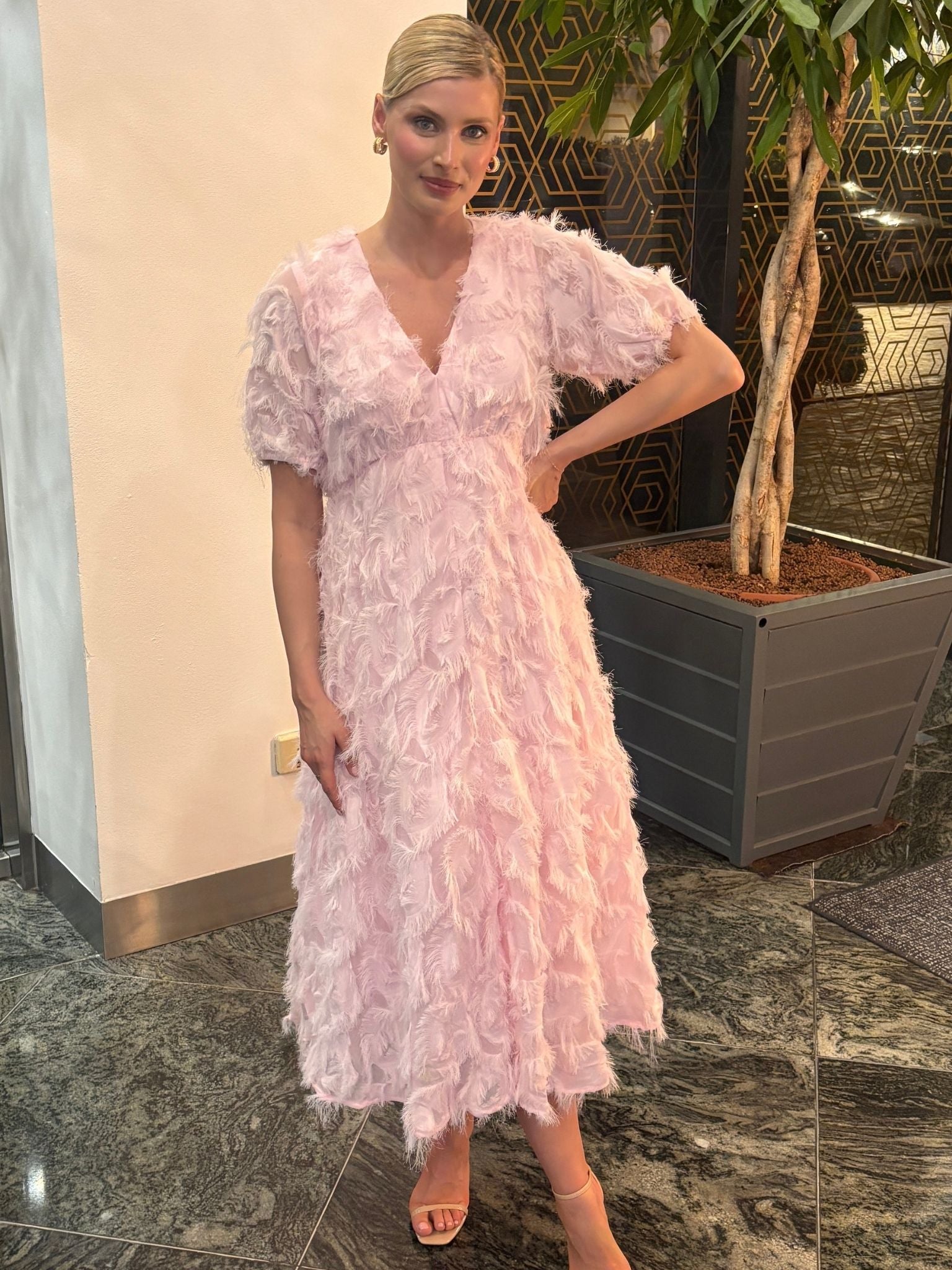 Pazylla Midi Dress - Light Pink