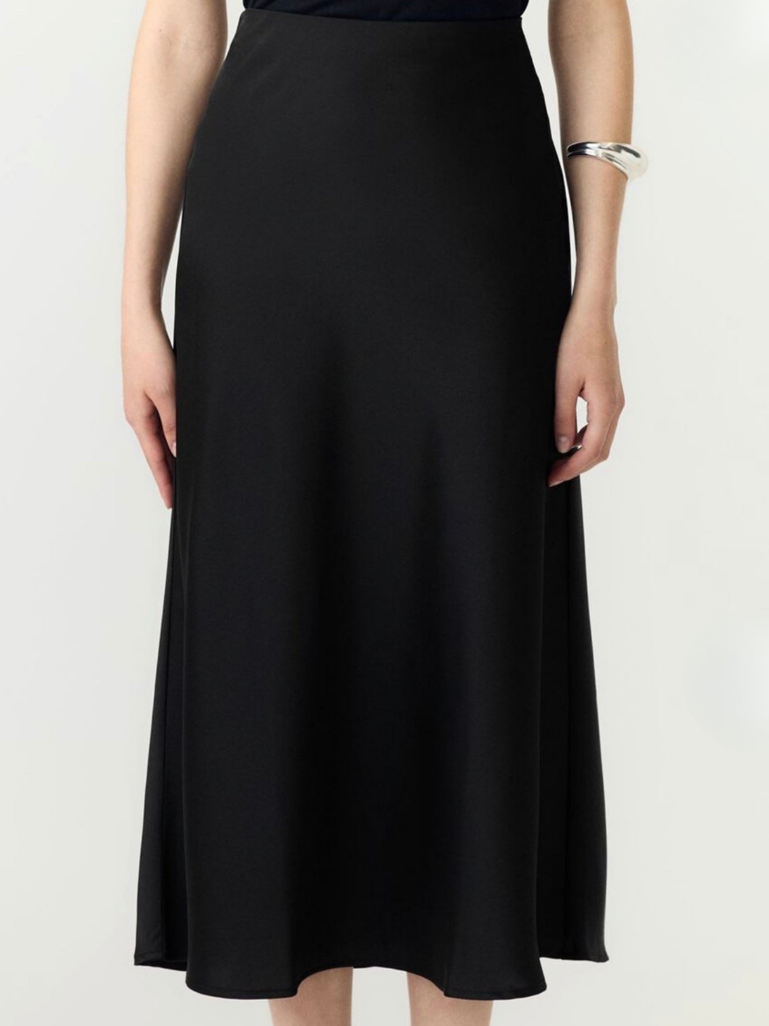 Pella satin skirt - Black