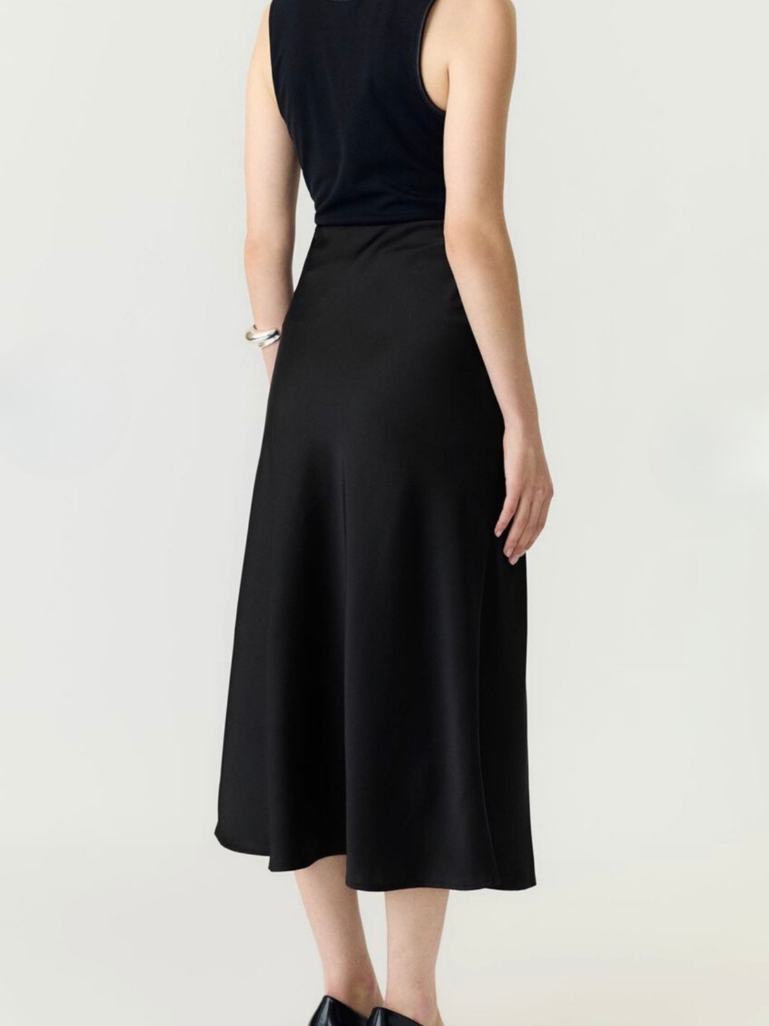 Pella satin skirt - Black