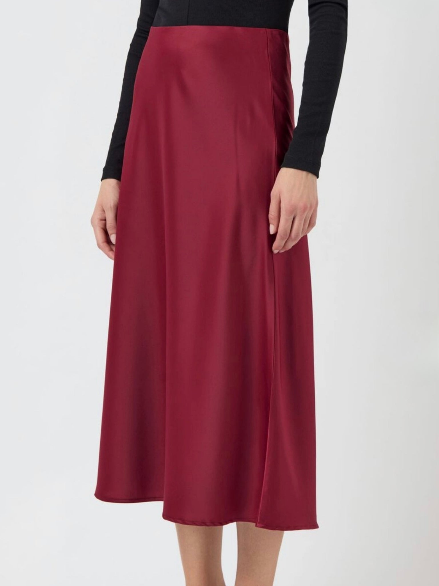 Pella satin skirt - Rhododendron