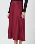 Pella satin skirt - Rhododendron