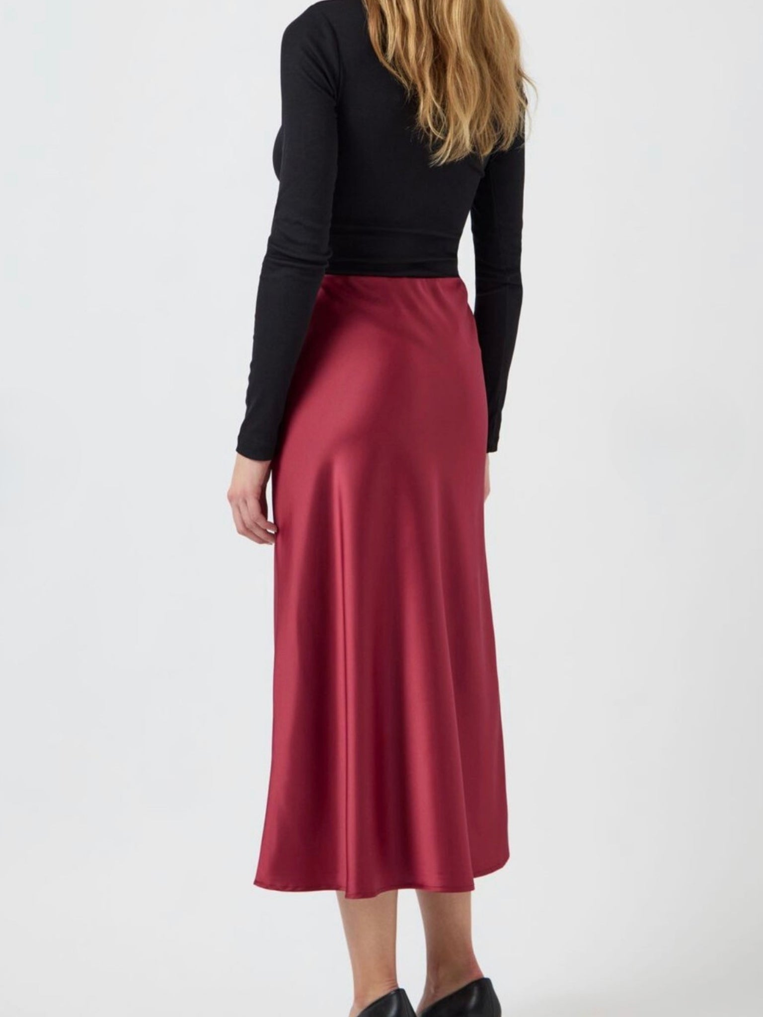 Pella satin skirt - Rhododendron