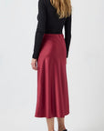 Pella satin skirt - Rhododendron