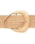 Raffia Belt -Beige