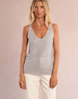 Dennie Sparkle Tank - Ecru