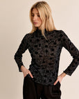Cree Sheer Print Top
