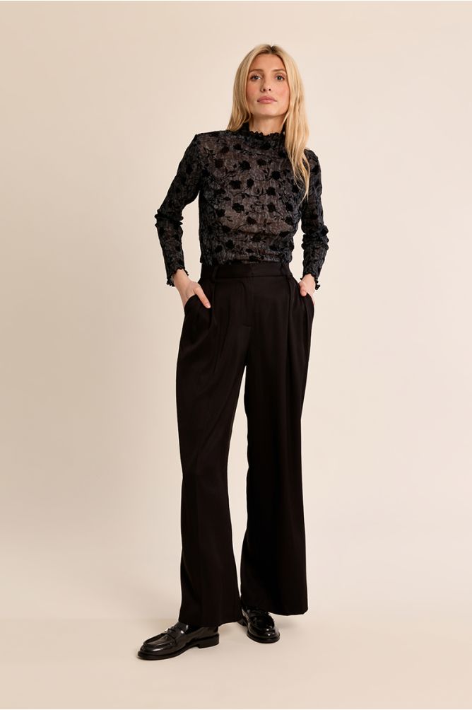 Cree Sheer Print Top