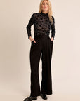 Cree Sheer Print Top