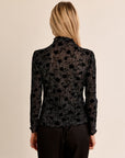 Cree Sheer Print Top