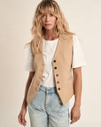 Carrie Waistcoat - Tan